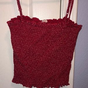 Red tank top